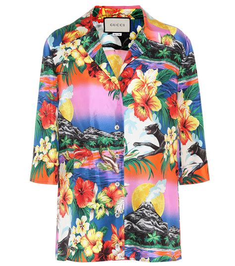 gucci tropical shirt fw18|gucci dresses for fall.